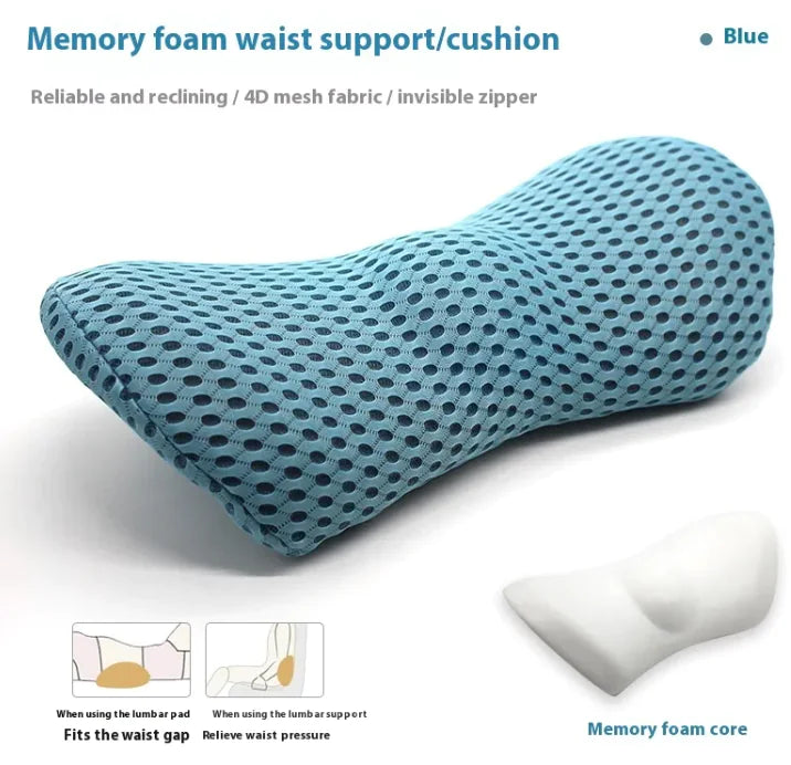 Ergonomic Memory-Foam Back Support Pillow