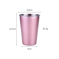 Nordic Style Colorful Stainless Steel Drinkware Set