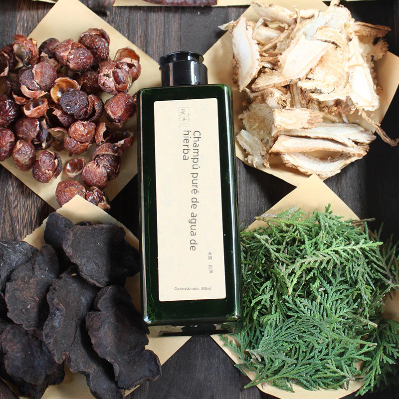 Silicone-Free Herbal Shampoo w Natural Ingredients