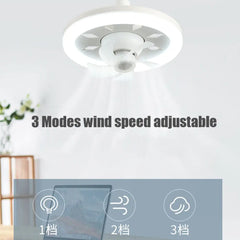 Ceiling Fan w LED Light & Remote Control