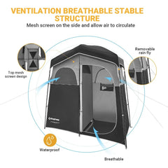 Oversized Camping Shower Tent w Floor