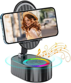 Cell Phone Stand w Bluetooth Speaker & HD Surround Sound