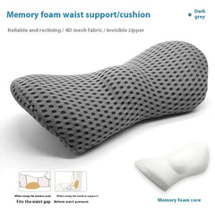 Ergonomic Memory-Foam Back Support Pillow