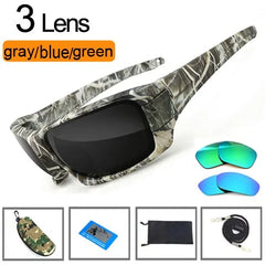 Fishing Sunglasses w Polarized Lens & Camouflage Frame