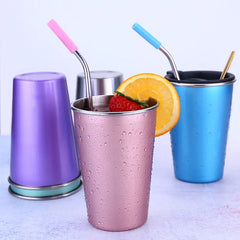 Nordic Style Colorful Stainless Steel Drinkware Set