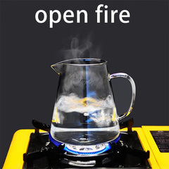 Heat Resistant Clear Glass Teapot Jug w Infuser