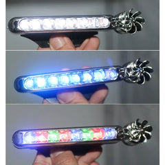 LED Car Grille Lights w Colorful Wind Energy Design