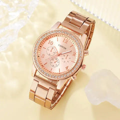 6-Piece Rose Gold Luxury Watch Set