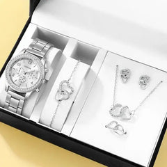 6-Piece Rose Gold Luxury Watch Set