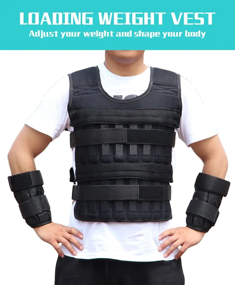 Adjustable 30KG Exercise Weight Vest