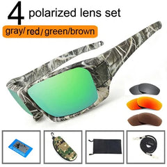 Fishing Sunglasses w Polarized Lens & Camouflage Frame